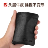 Короткий бумажник, кожаный универсальный картхолдер, кошелек, из натуральной кожи, коллекция 2022, воловья кожа