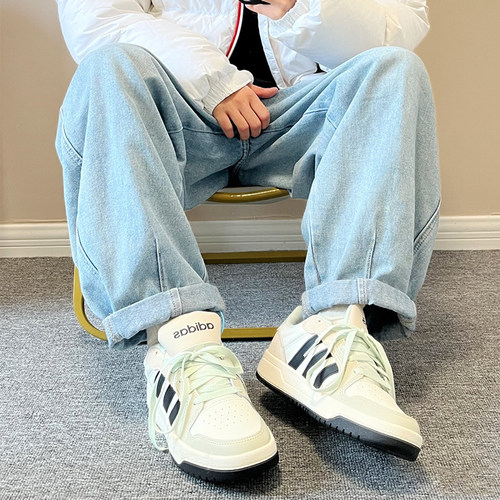 阿迪达斯adidas neo Entrap防滑耐磨舒适透气复古运动板鞋JI2546 - 图1