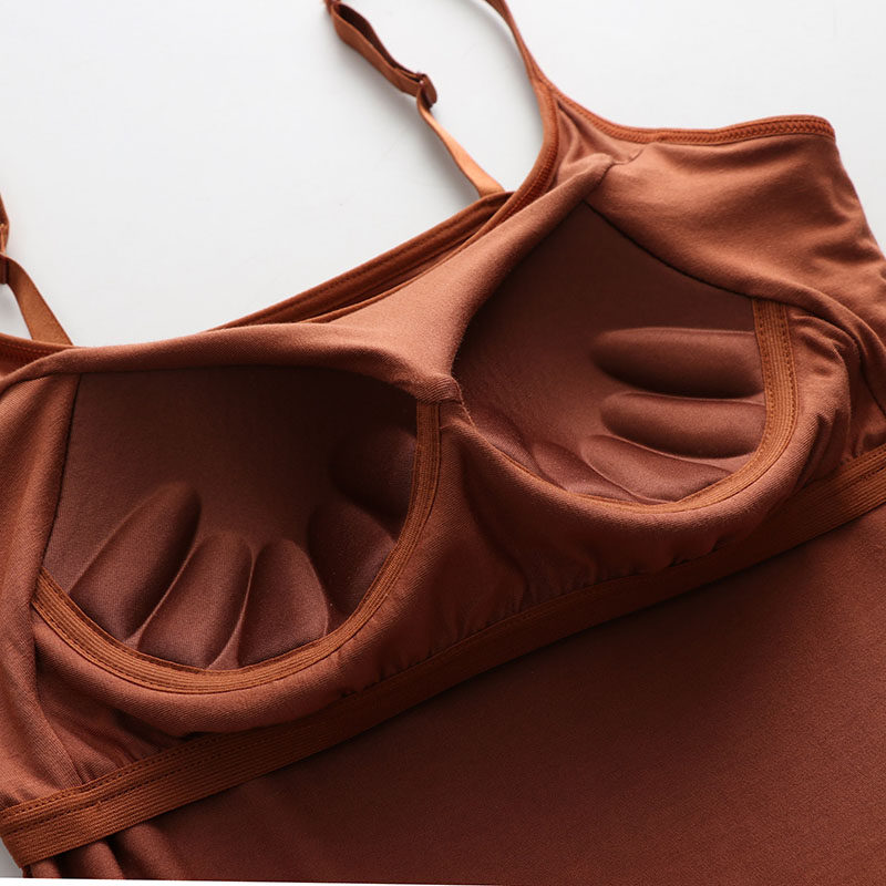 Modal camisole yoga base with chest pad