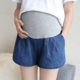 Джинсовая юбка для беременных, шорты, штаны, модная тонкая летняя одежда с поддержкой живота, 2018, городской стиль, свободный крой