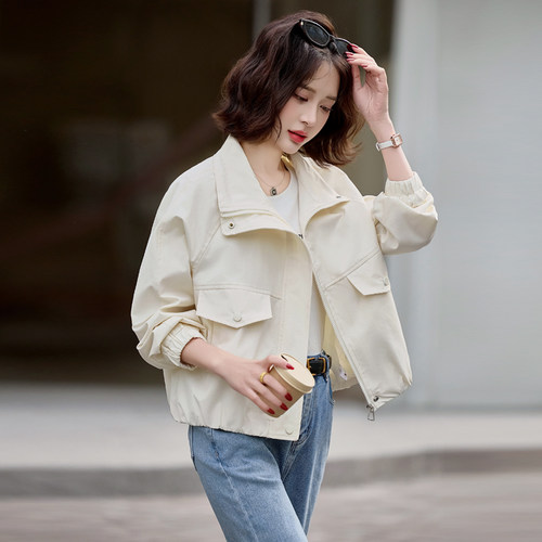 短外套女装2026年春季春天衣服新款时尚气质百搭小个子春秋短外套 - 图0