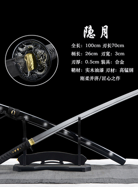 龙泉武士刃居合道防身刀剑未开刃
