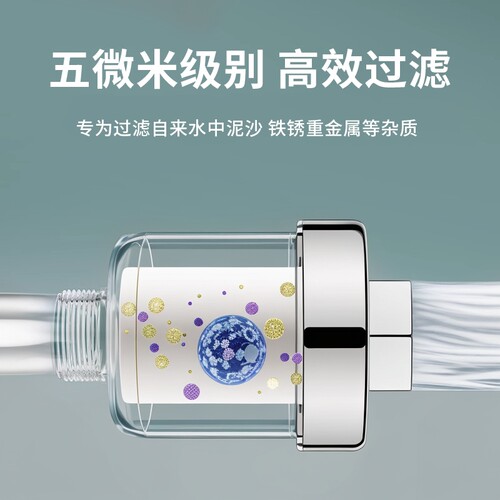 花洒过滤器家用洗澡PP棉滤芯净水器净化氯淋浴热水器前置通用配件 - 图1