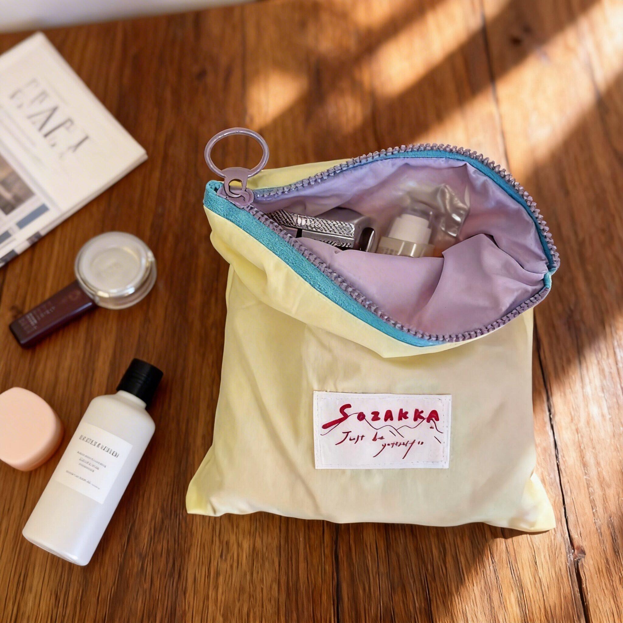 马卡龙收纳包韩版ins风撞色薄款零钱包外出便携撞色零钱收纳袋子