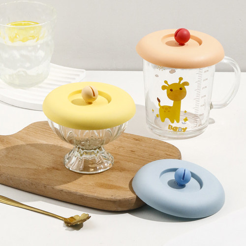 硅胶盖子万能盖食品级杯盖子单买马克杯盖可放勺杯子盖通用防尘盖 - 图1