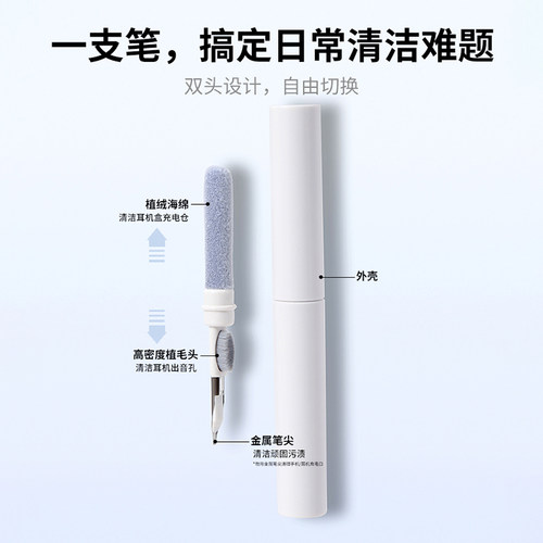 耳机清洁笔听筒除尘神器工具手机孔多功能清洁刷蓝牙耳机清理神器 - 图2