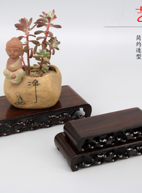 红木印章紫砂茶壶小摆件工艺品