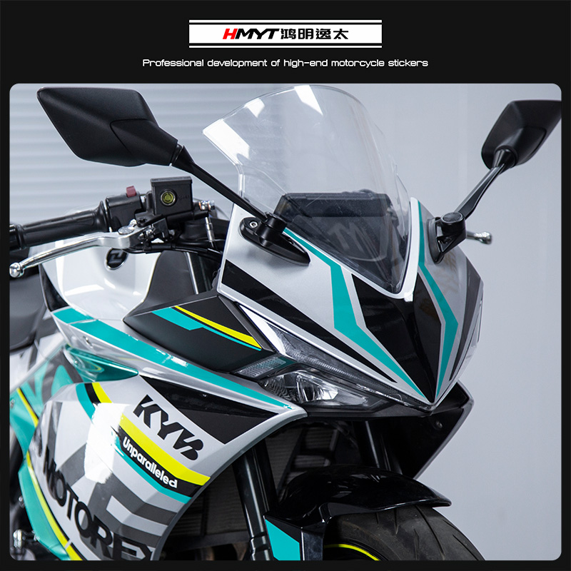 适用凯越321RR改装车头风挡新品拉花贴花防水贴纸新品直销车贴 - 图1