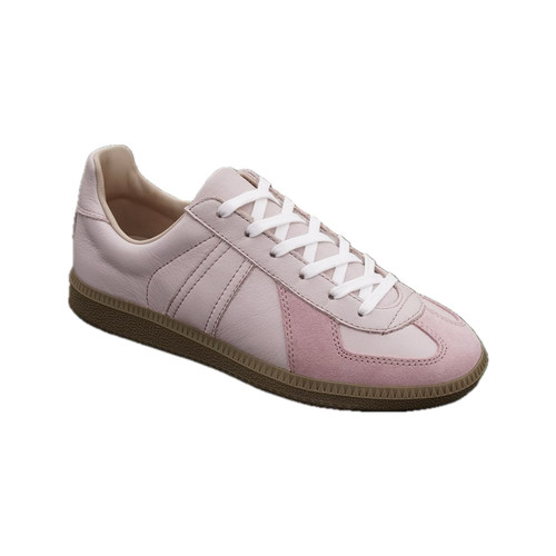 枯骨樱花粉少女系复古ROF德训鞋柔软吸汗男女头层牛皮运动休闲鞋 - 图3