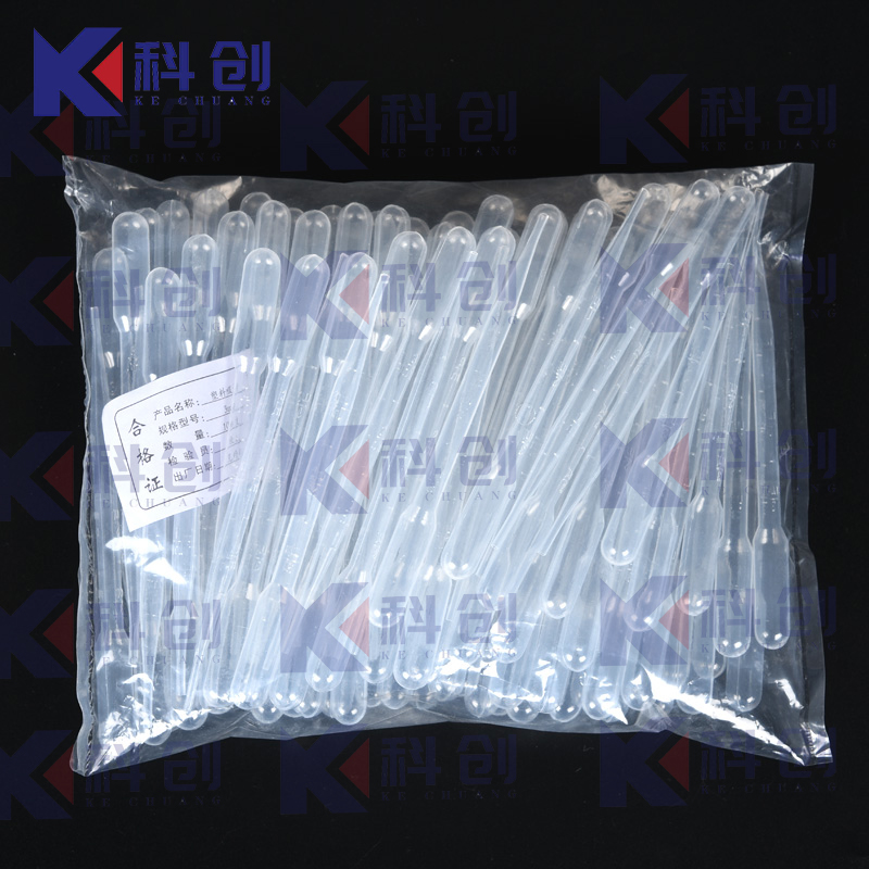 巴氏滴管 100支/包 1/2/3/5/10m 塑料滴管 一次性塑料吸管 带刻度 - 图0