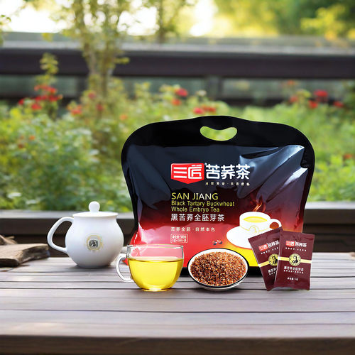 三匠 黑苦荞茶全胚芽麦香官方旗舰正品四川大凉山特产级荞麦茶叶 - 图0
