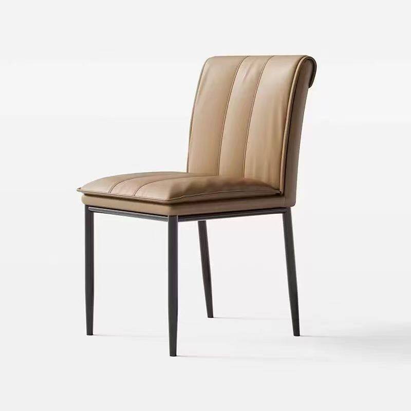 意式轻奢餐椅家用现代简约极简高级感北欧酒店书桌椅餐桌靠背椅子