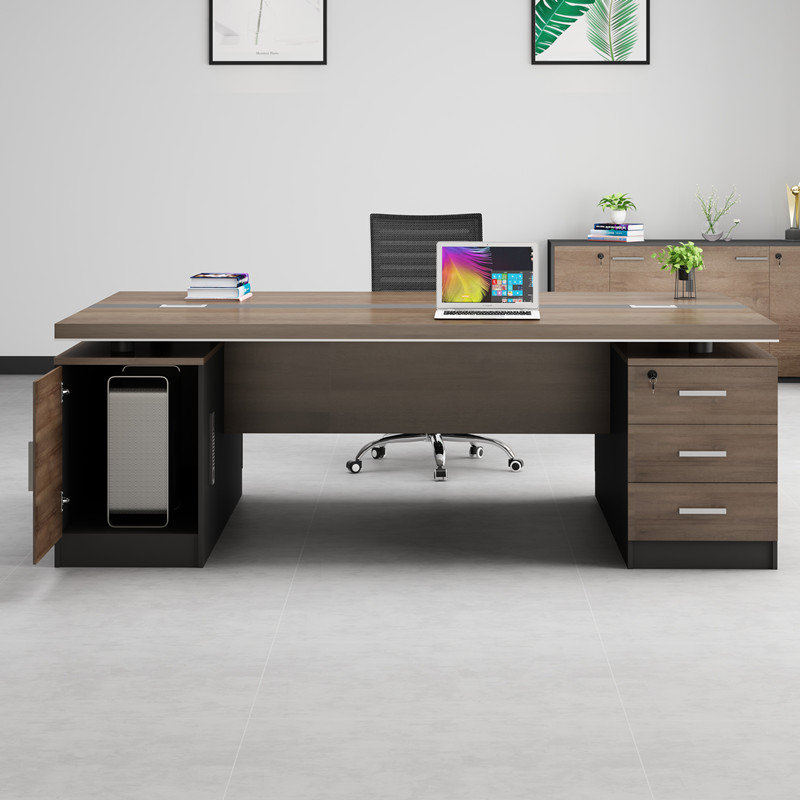 新品双人位办公桌面对面简约现代办公室电脑员工桌椅组合财务桌职 - 图0