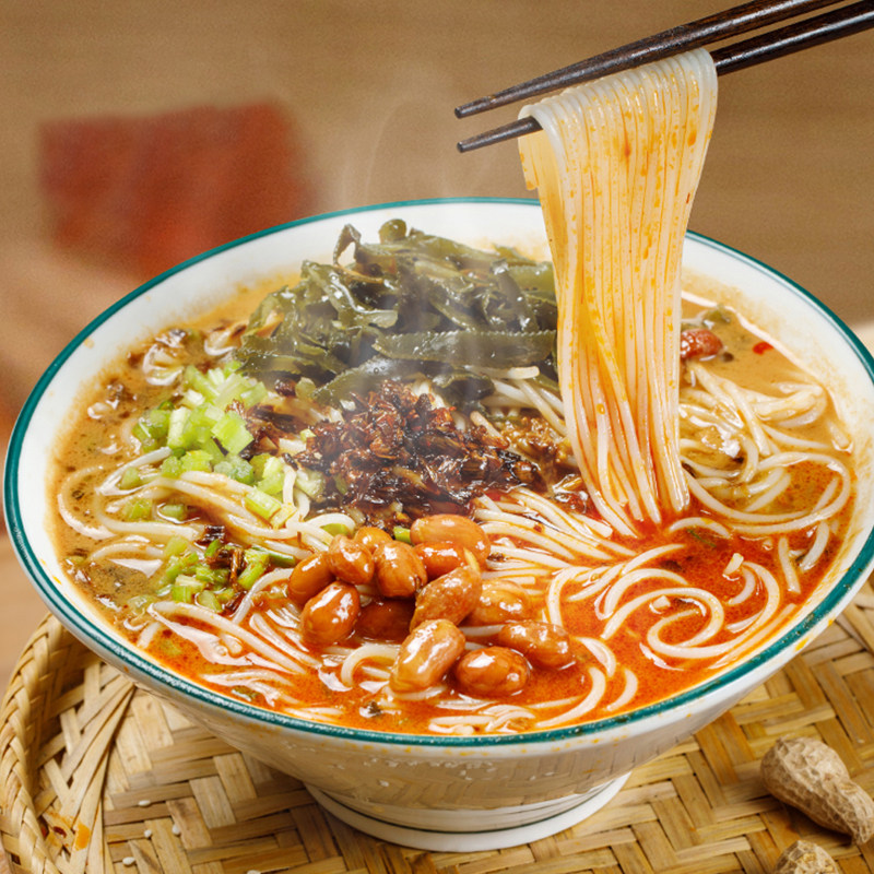 宛禾麻酱米线243g袋装河南南阳特色米线方便速食夜宵麻辣粉丝米粉,淘宝优惠券,粉丝福利购,淘宝优惠卷