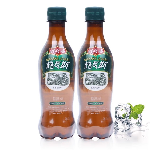 娃哈哈格瓦斯碳酸饮料330ml15瓶整箱装俄罗斯风味麦芽发酵饮品