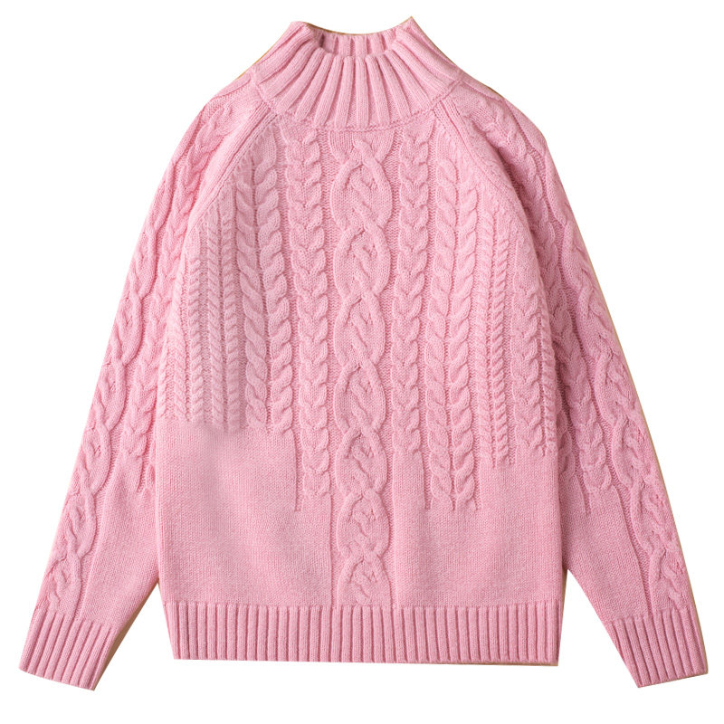 恒源祥女童加厚半高领加厚提花针织儿童套头秋冬羊毛衫打底中大童,淘宝优惠券,粉丝福利购,淘宝优惠卷