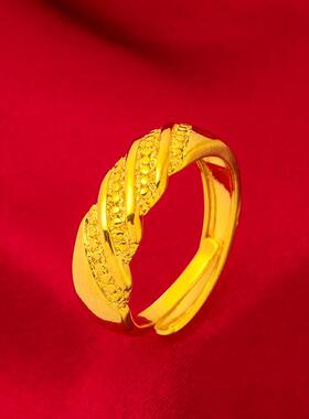 新款跨境手链宽版超霸气手表链镀黄金手链 越南沙金发财手链饰品