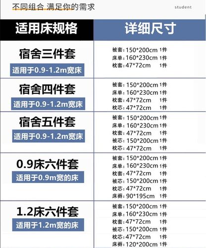 宿舍床单人纯棉三件套大学生床上用品全套一整套被套被子四件套六 - 图3