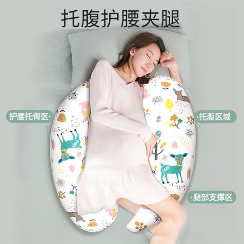枕工坊孕妇枕头护腰侧睡枕睡觉侧卧枕孕期托腹u型用品神器抱枕 - 图1