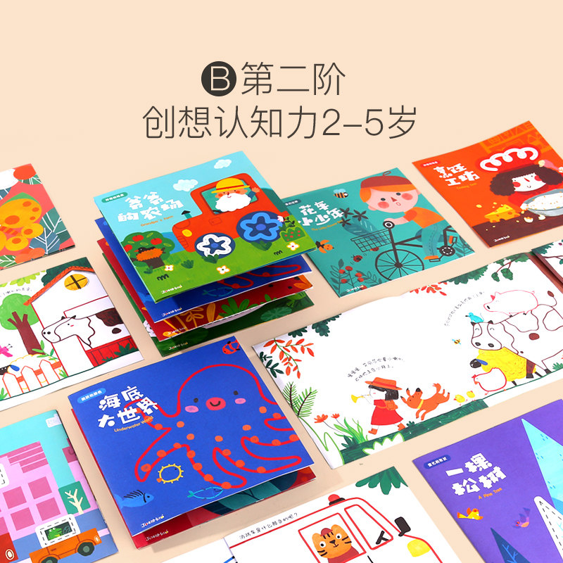 美乐儿童涂色本认知涂鸦描红本 巧智母婴描红本/涂色本