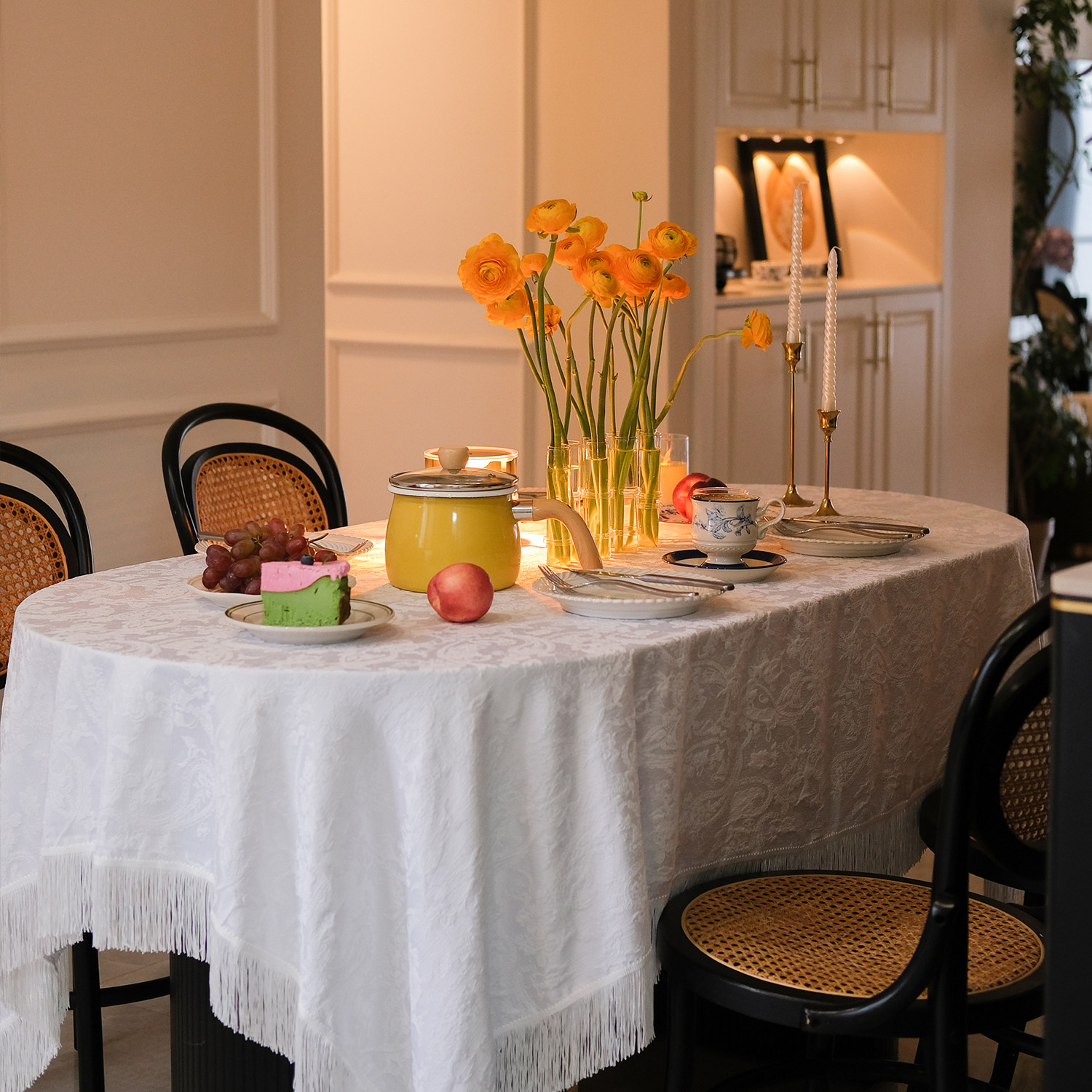 【博尔西帕】法式桌布高级感提花刺绣立体感茶台几布定制,淘宝优惠券,粉丝福利购,淘宝优惠卷