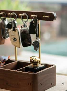 钥匙收纳摆件现代轻奢入门玄关车