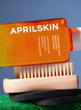 韩国 Aprilskin胡萝卜素沐浴露舒缓改善敏敏痘肌肤深层清洁 现货