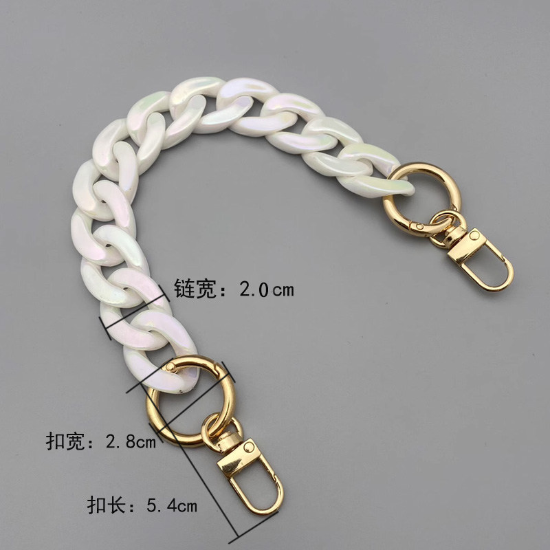 亚克力链条彩色树脂链单肩手提斜挎包带DIY包包配件幻彩大鱼骨链,淘宝优惠券,粉丝福利购,淘宝优惠卷