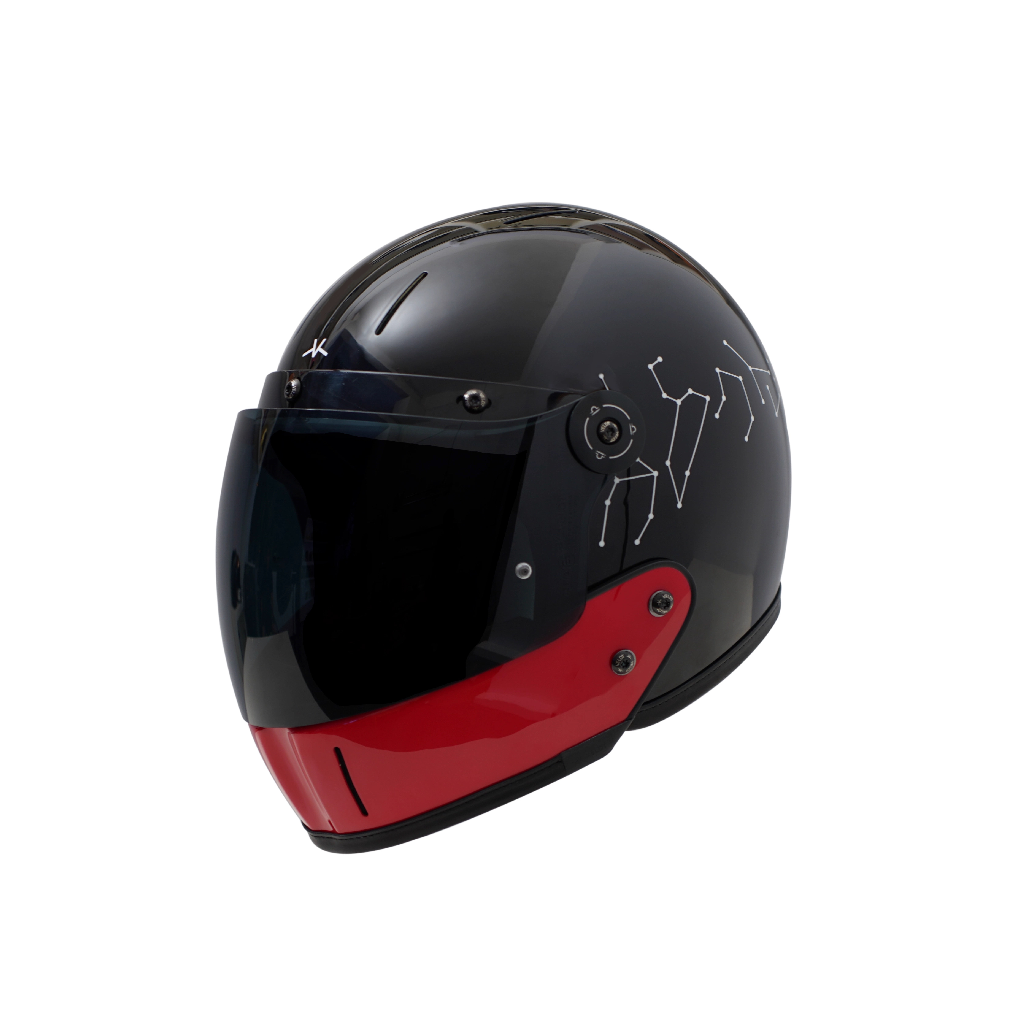 法国VELDT碳纤维男女复古头盔维尔特拿铁凯旋哈雷VESPA摩托车 - 图1