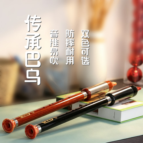 F调G调树脂仿红木仿黑檀木竖吹巴乌乐器云乐坊入门乐器学生初学者 - 图1