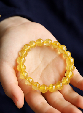 天然金发晶水晶手串手链