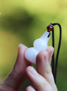 禅木匠新疆白玉葫芦吊坠