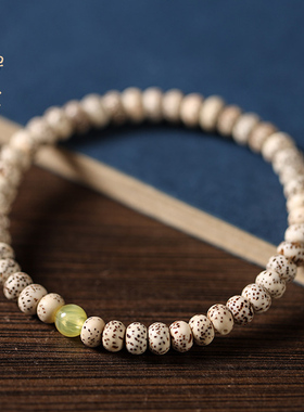 禅木匠【小众星】星月菩提单圈细款气质文艺森系女朱砂转运珠手链