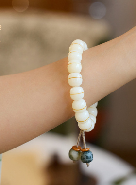 禅木匠菩提根炭烧手串