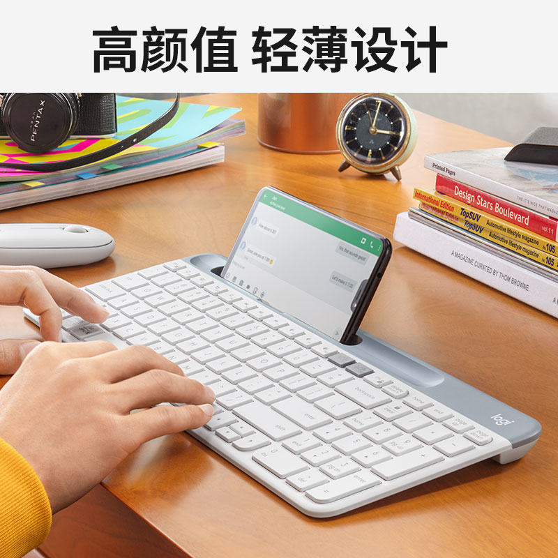 来图定制！罗技k580无线蓝牙键盘ipad pro超薄办公笔记本拆包便携 - 图2