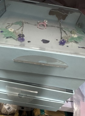 巴la巴啦女童卡通鱼尾系列项链戒指套装