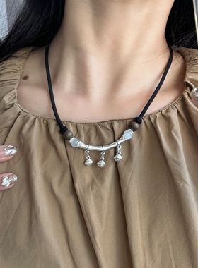 民族风项链足银竹节女