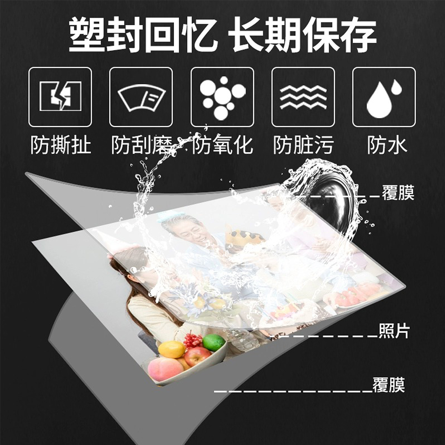 塑封膜a4纸过塑膜透明塑封纸a3胶纸护卡过胶膜8丝过塑纸3寸100张5行驾驶证6热照片皮相片7朔封机树叶植物标本 - 图1