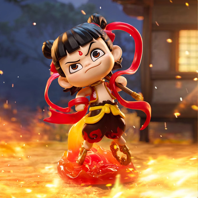 哪吒之魔童闹海天生羁绊系列盲盒泡泡玛特潮玩手办电影周摆件礼物