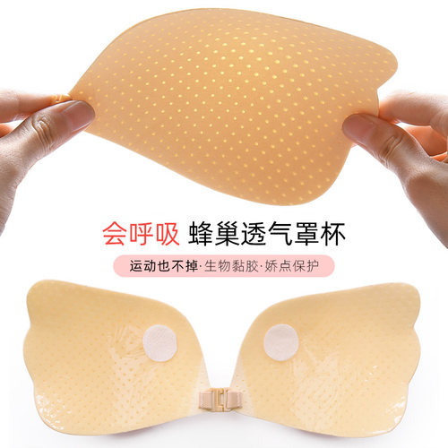 胸贴女婚纱专用聚拢小胸吊带硅胶隐形文胸大胸乳贴无肩带内衣冬季 - 图0