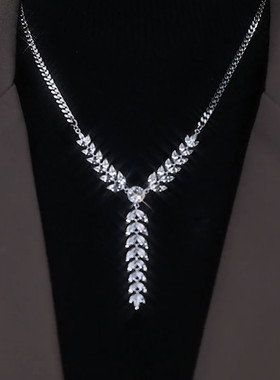 轻奢气质麦穗秋冬款毛衣链