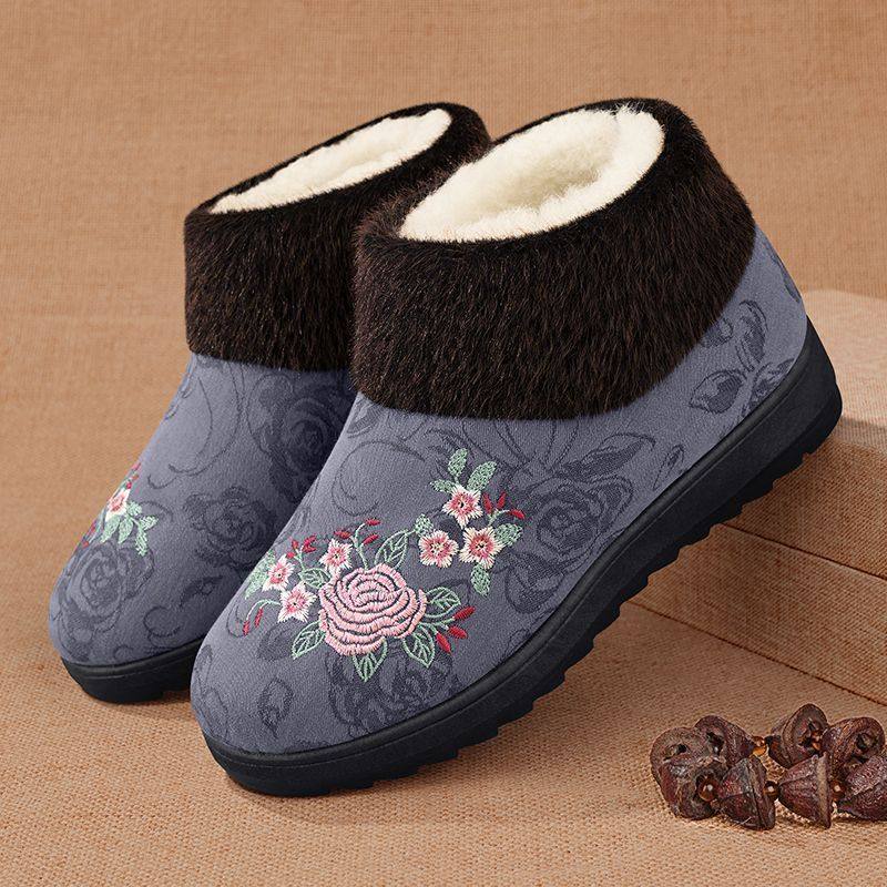 2025新款加绒加厚老北京布鞋女士保暖奶奶鞋防滑舒适不累脚妈妈鞋,淘宝优惠券,粉丝福利购,淘宝优惠卷