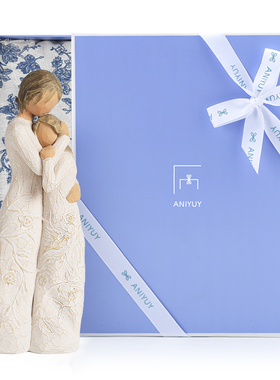 愿一willow温馨风母爱雕塑摆件