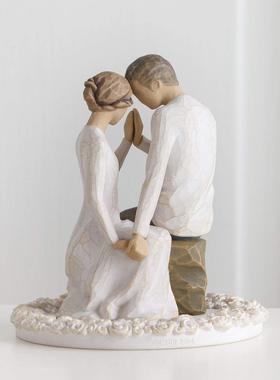 WillowTree礼物树脂愿一美国求婚