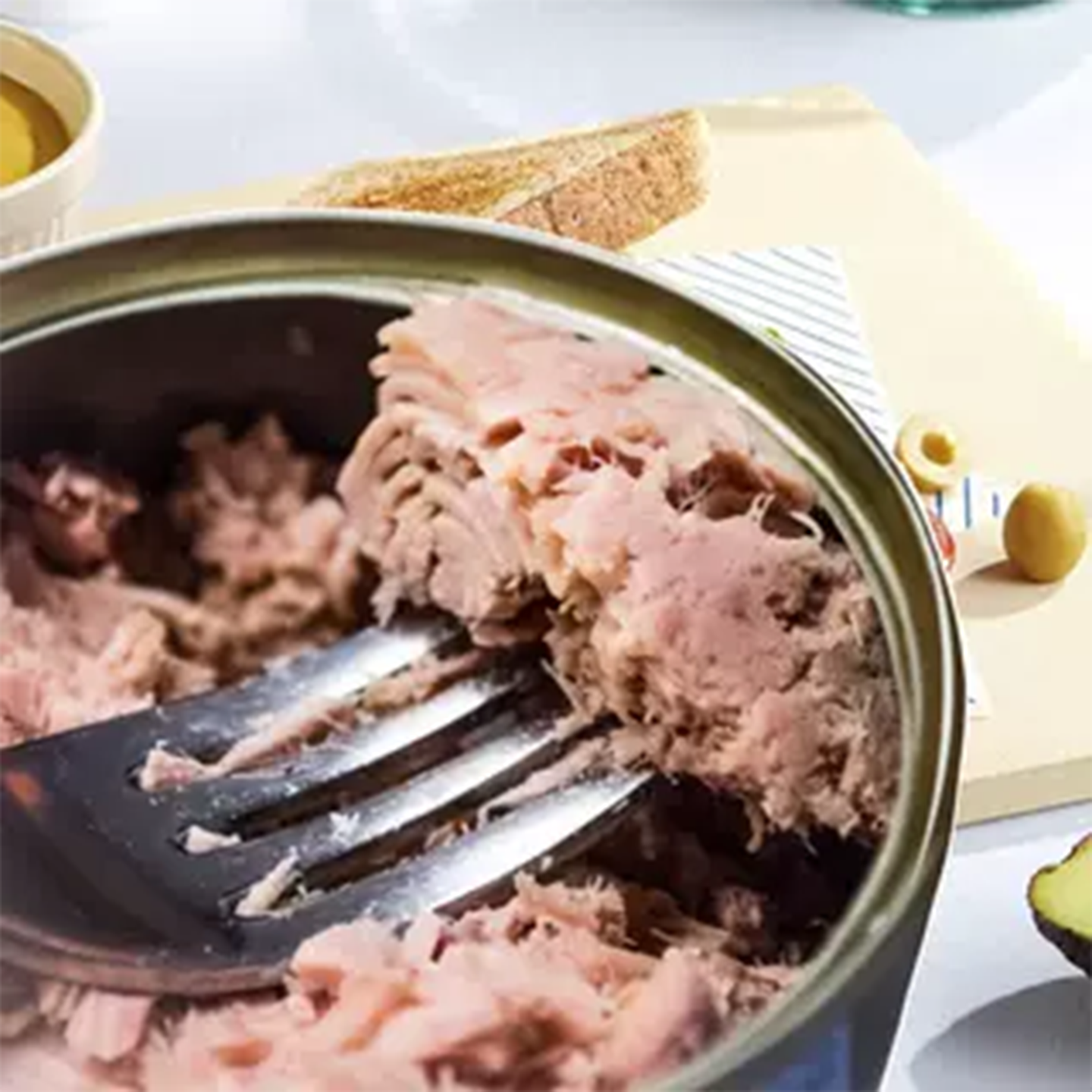 皇冠油浸金枪鱼块罐头1.88kg即食油浸吞拿鱼饭团沙拉寿司鱼肉材料 - 图1