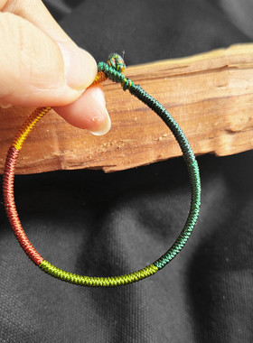 金刚结本命年五行补木补土手绳