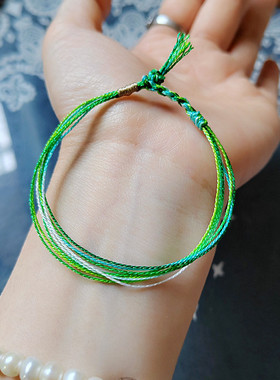 blingbling巨显白马年补木手绳