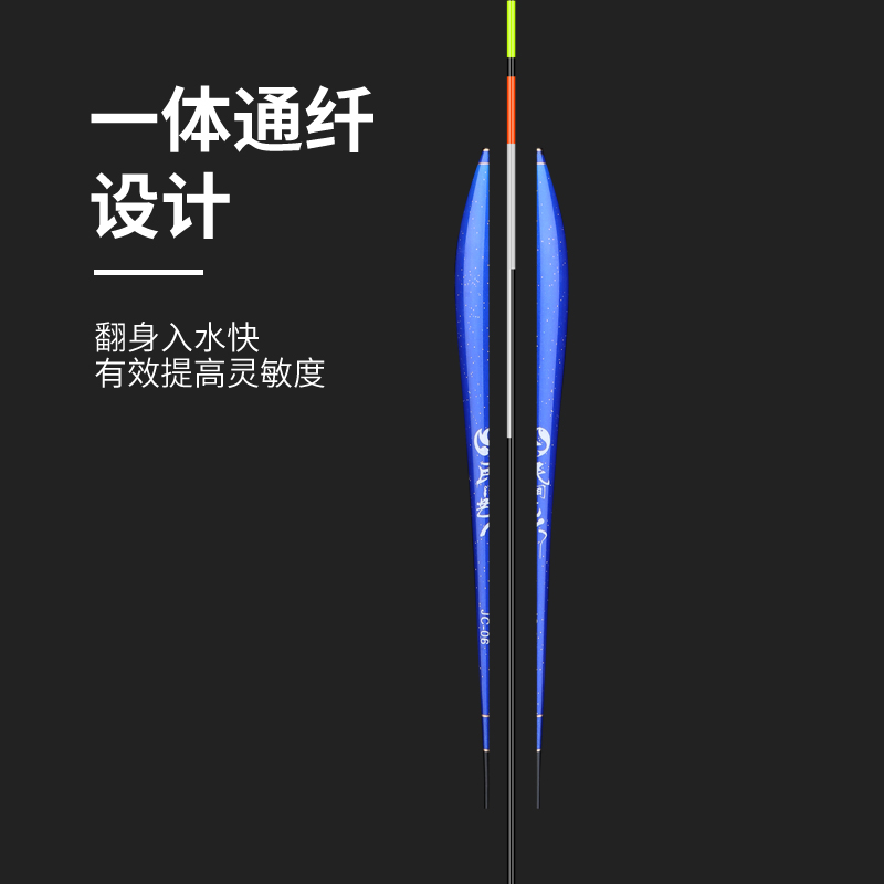 民间艺人买一送一加粗醒目鱼漂野钓高灵敏浮漂纳米大物浅水鲫鱼漂 - 图1