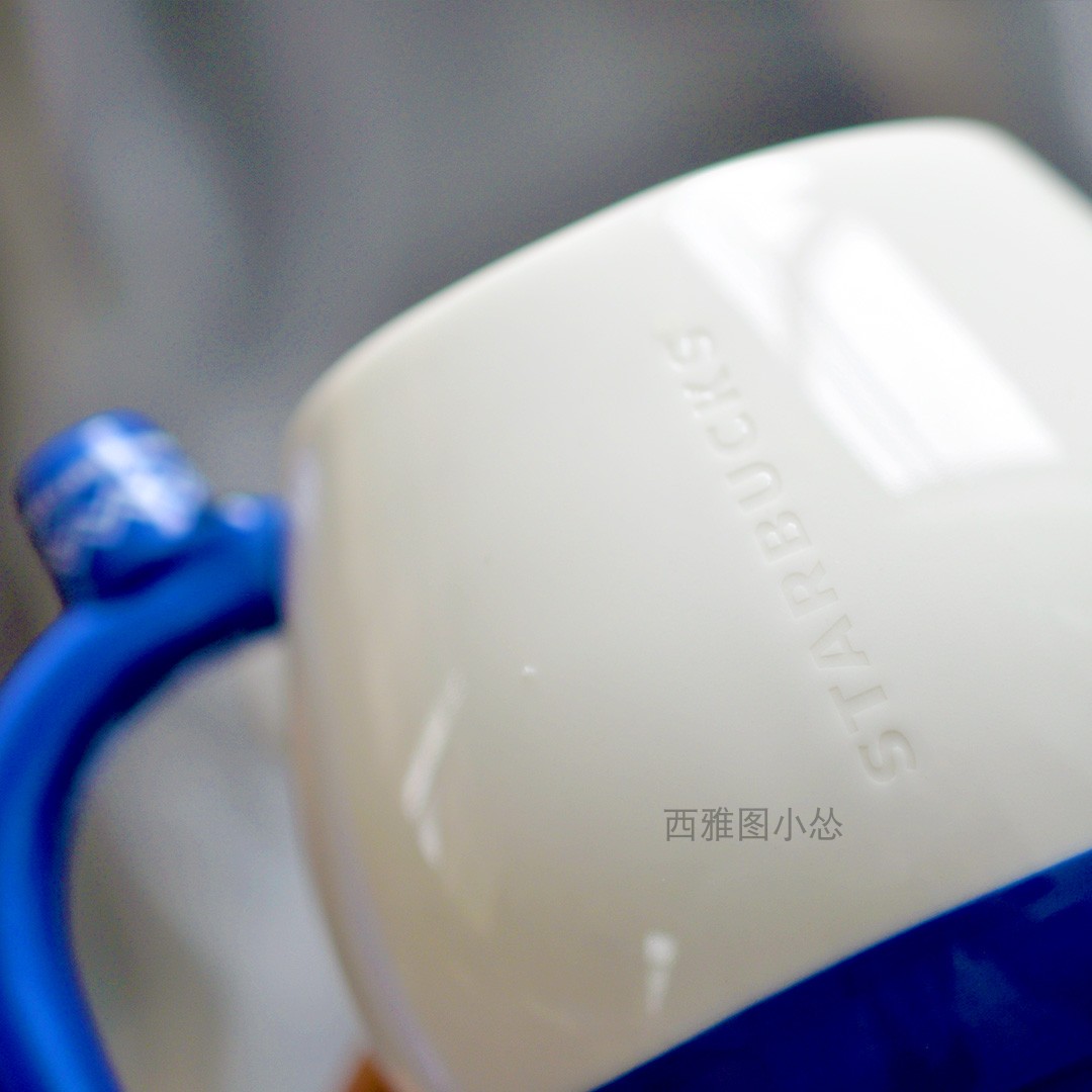 星巴克杯子圣诞台湾2022童话玩具蓝色士兵小熊把手陶瓷马克办公杯 - 图1