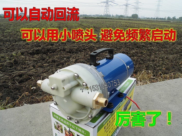 12V24V48V电动直流洗车泵/车载洗车器大功率高压隔膜泵水泵增压泵